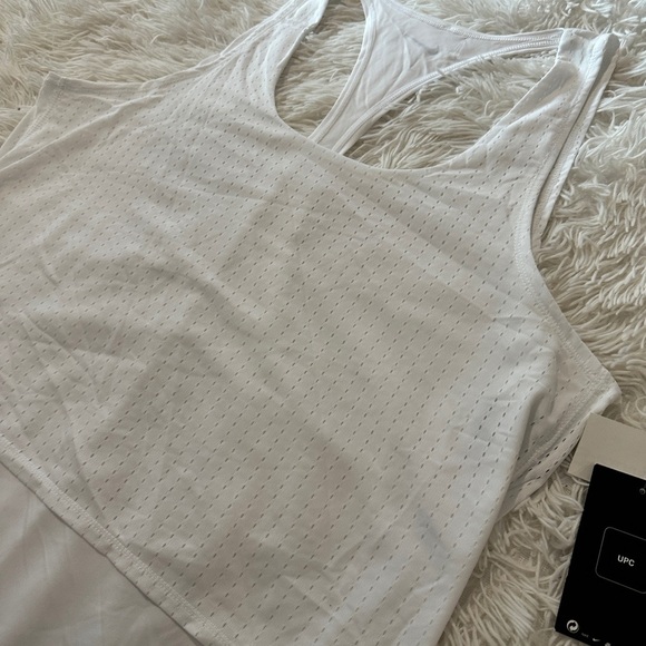 Nike Swim White Layered Racerback Tank Top Size Large – NWT - Picture 14 of 16